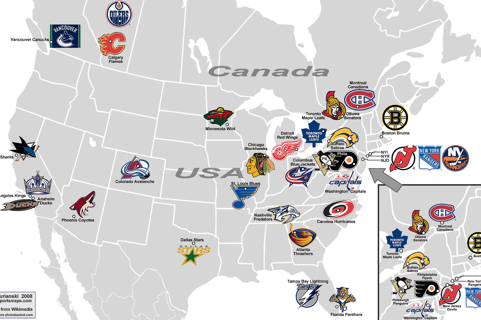 Команды лиги нхл. Команды НХЛ на карте. Города команд НХЛ на карте. Команды НХЛ на карте США. Карта городов НХЛ хоккейных.